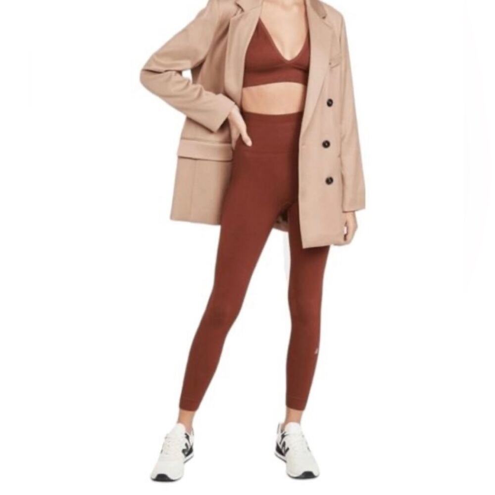 WeWoreWhat Active Seamless Circular Knit Leggings in Cinnamon Stick size XL NWT